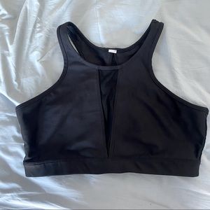 Unknown brand sports bra with mesh paneling